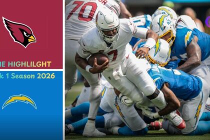Arizona Cardinals vs Los Angeles Chargers Match Player Stats