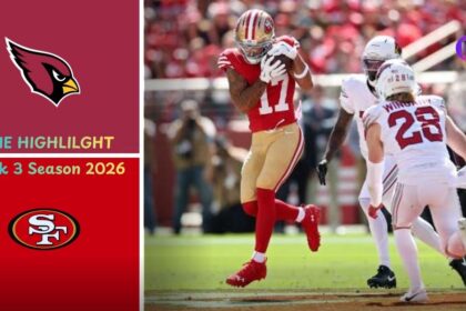 Arizona Cardinals vs San Francisco 49ers Match Player Stats