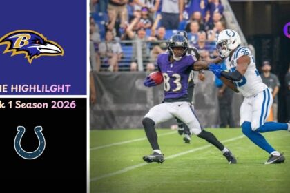 Baltimore Ravens defeated the Indianapolis Colts Match Player Stats