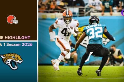Cleveland Browns vs Jacksonville Jaguars Match Player Stats