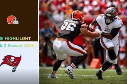 Cleveland Browns vs Tampa Bay Buccaneers Match Player Stats