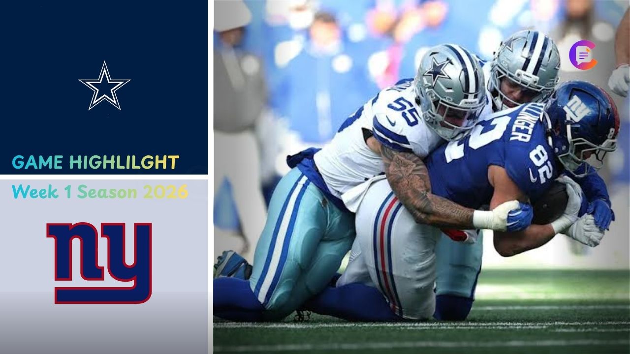 Dallas Cowboys vs New York Giants Match Player Stats