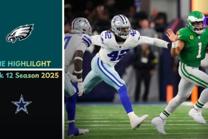 Dallas Cowboys vs Philadelphia Eagles Match Player Stats