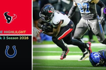 Houston Texans vs Indianapolis Colts Match Player Stats