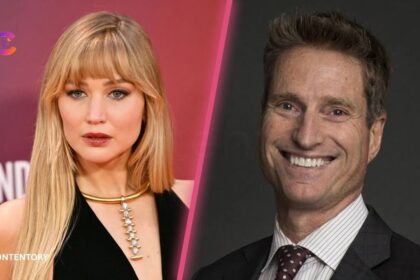 Jennifer Lawrence and Jim Taiclet