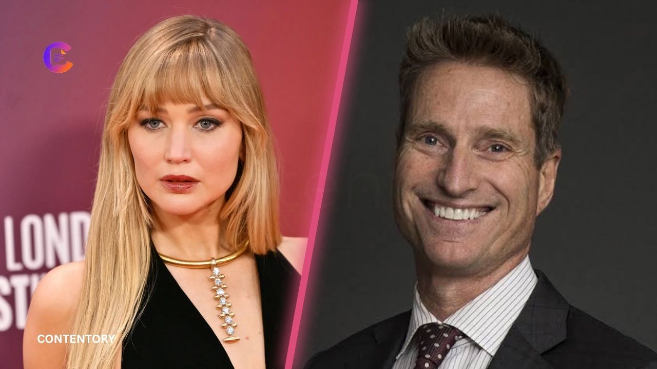 Jennifer Lawrence and Jim Taiclet