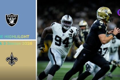 Las Vegas Raiders vs New Orleans Saints Match Player Stats