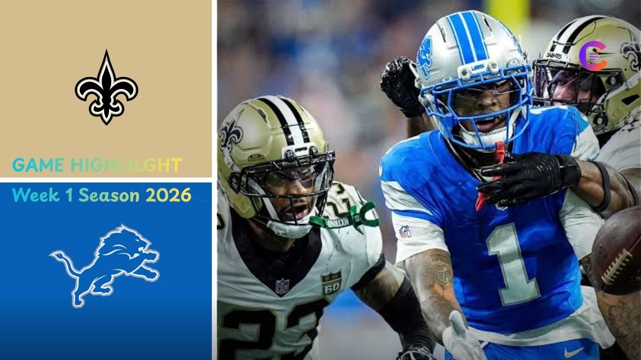 New Orleans Saints vs Detroit Lions Match Player Stats