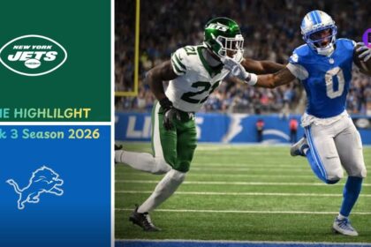 New York Jets vs Detroit Lions Match Player Stats