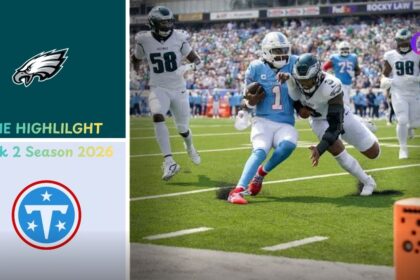 Philadelphia Eagles vs Tennessee Titans Match Player Stats
