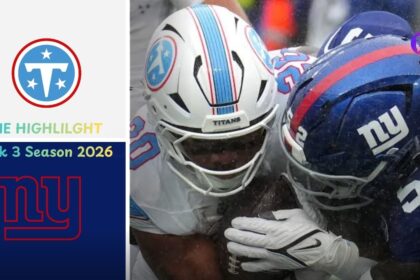 Tennessee Titans vs New York Giants Match Player Stats