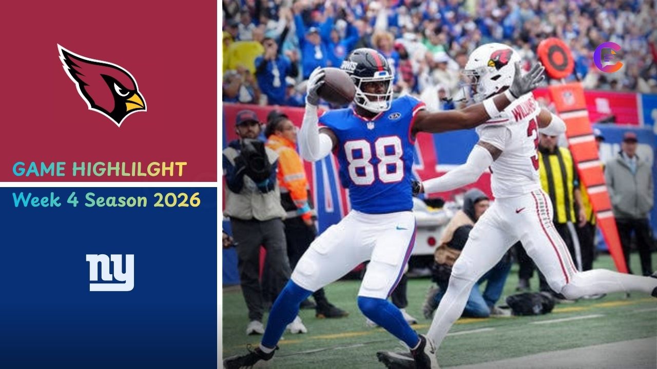 Arizona Cardinals vs New York Giants Match Player Stats