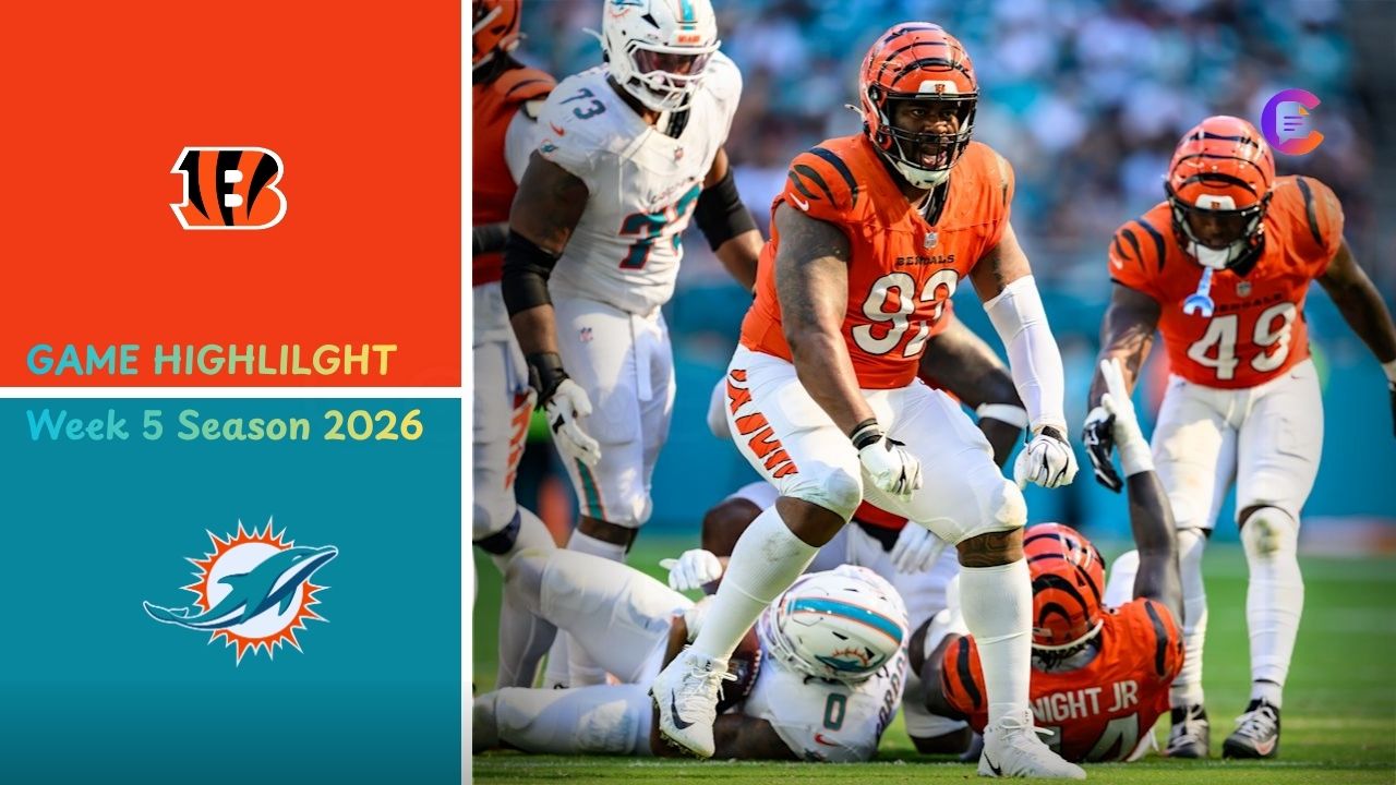 Cincinnati Bengals vs Miami Dolphins Match Player Stats