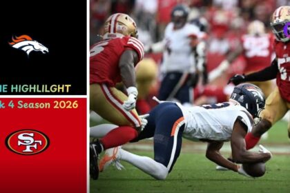 Denver Broncos vs San Francisco 49ers Match Player Stats