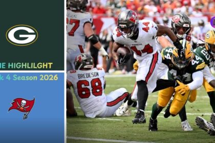 Green Bay Packers vs Tampa Bay Buccaneers Match Player Stats