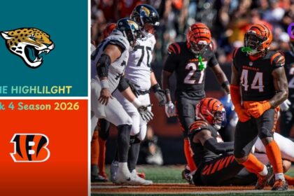 Jacksonville Jaguars vs Cincinnati Bengals Match Player Stats