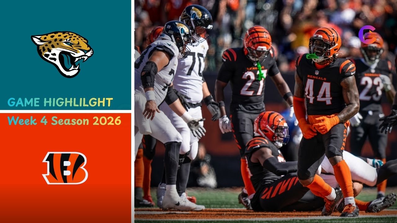 Jacksonville Jaguars vs Cincinnati Bengals Match Player Stats