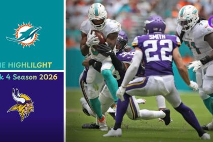 Miami Dolphins vs Minnesota Vikings Match Player Stats