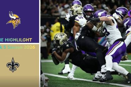 Minnesota Vikings vs New Orleans Saints Match Player Stats