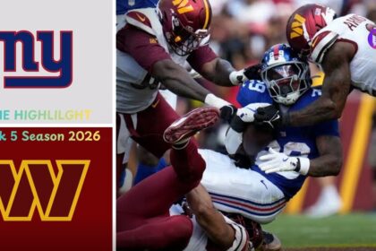 New York Giants vs Washington Commanders Match Player Stats