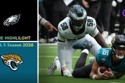 Philadelphia Eagles vs Jacksonville Jaguars Match Player Stats