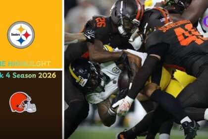 Pittsburgh Steelers vs Cleveland Browns Match Player Stats