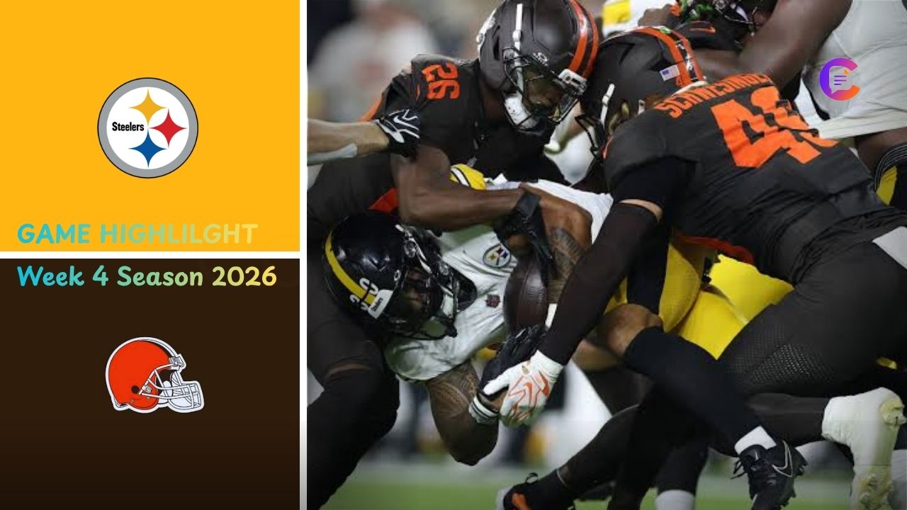 Pittsburgh Steelers vs Cleveland Browns Match Player Stats