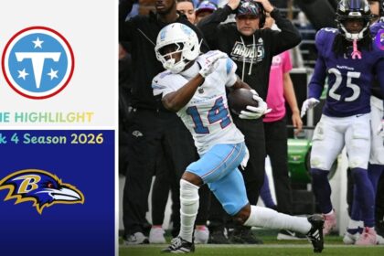 Tennessee Titans vs Baltimore Ravens Match Player Stats